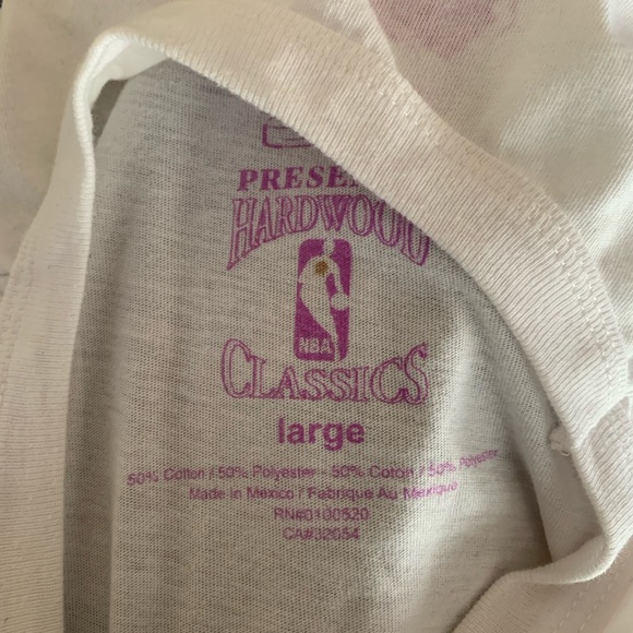 Vintage I Heart Los Angeles Lakers T-Shirt Hardwood Classics Woman's Large - Picture 6 of 11